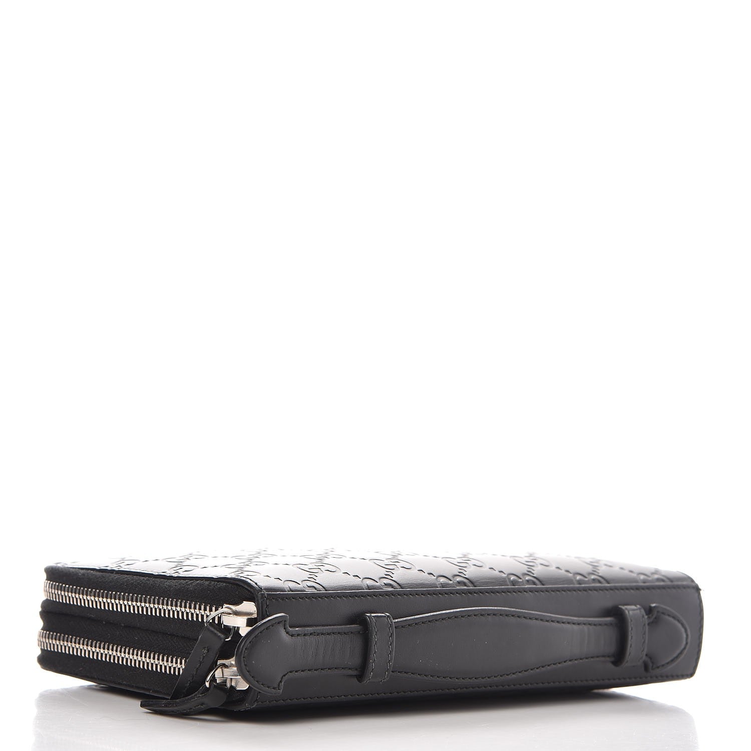 Gucci Guccissima Signature Travel Document Case Black 4 of 12