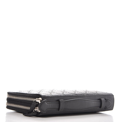 Gucci Guccissima Signature Travel Document Case Black 4 of 12