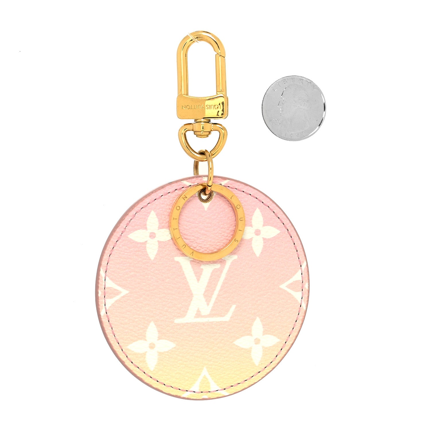 Louis Vuitton Monogram By The Pool Illustre Bag Charm Key Holder Light Pink 2 of 4