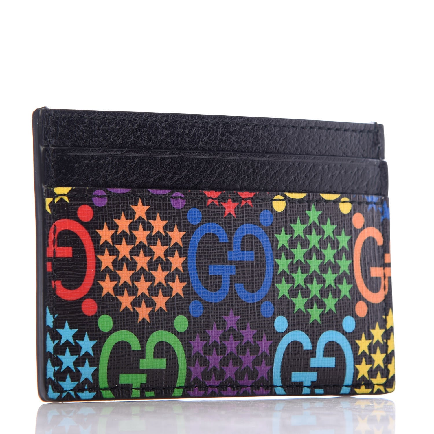 Gucci GG Supreme Monogram Psychedelic Card Holder Black 3 of 7