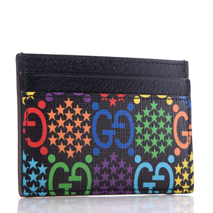 Gucci GG Supreme Monogram Psychedelic Card Holder Black 3 of 7