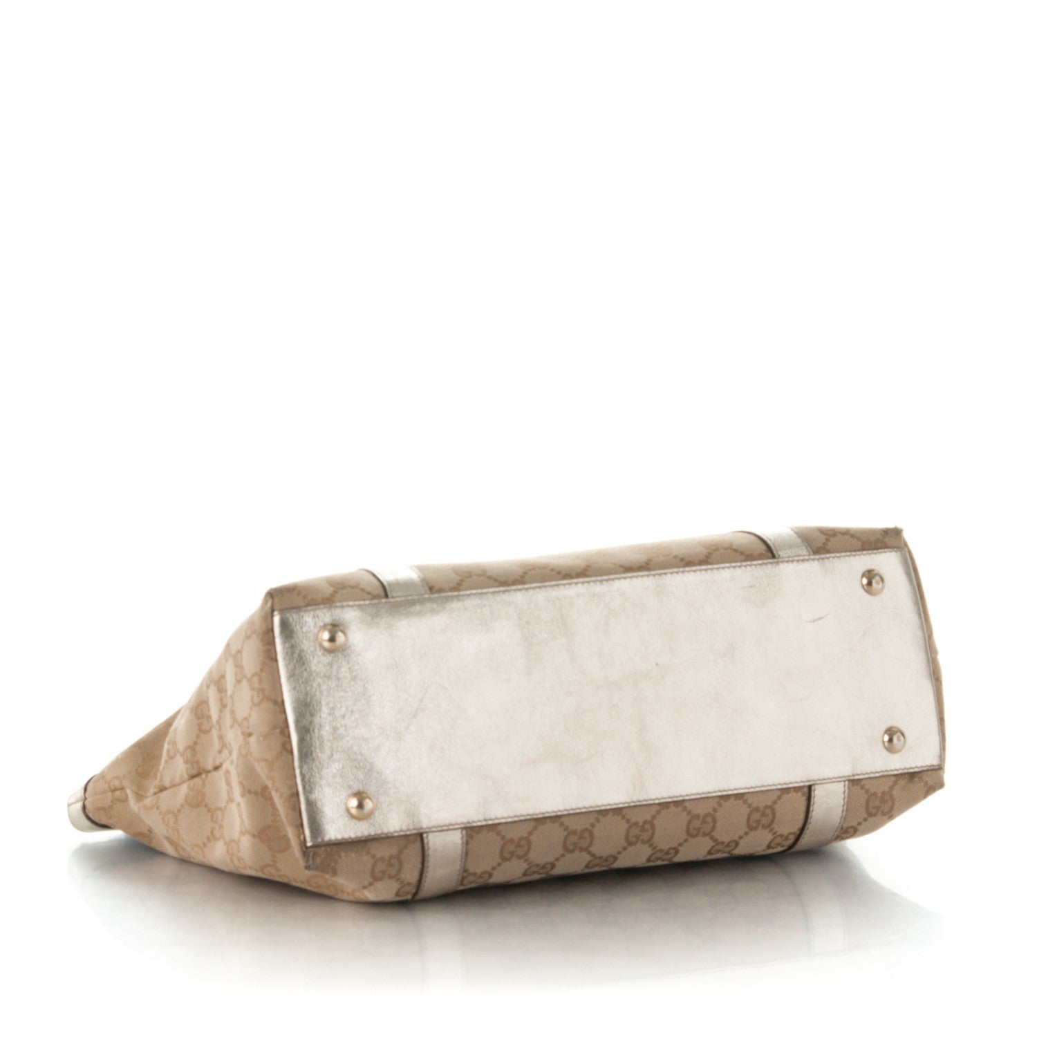 Gucci Monogram Medium Abbey Tote Gold 4 of 7