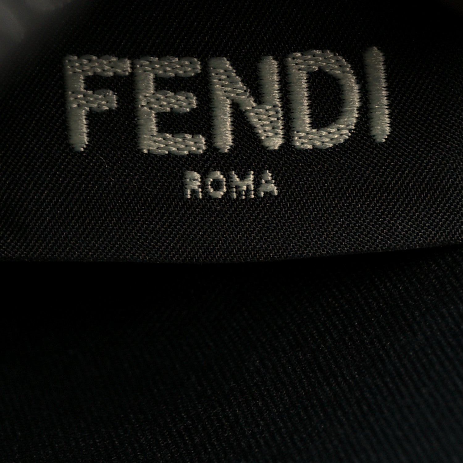 Fendi Vitello Grace FF 1974 Embossed Pouch Black 8 of 9