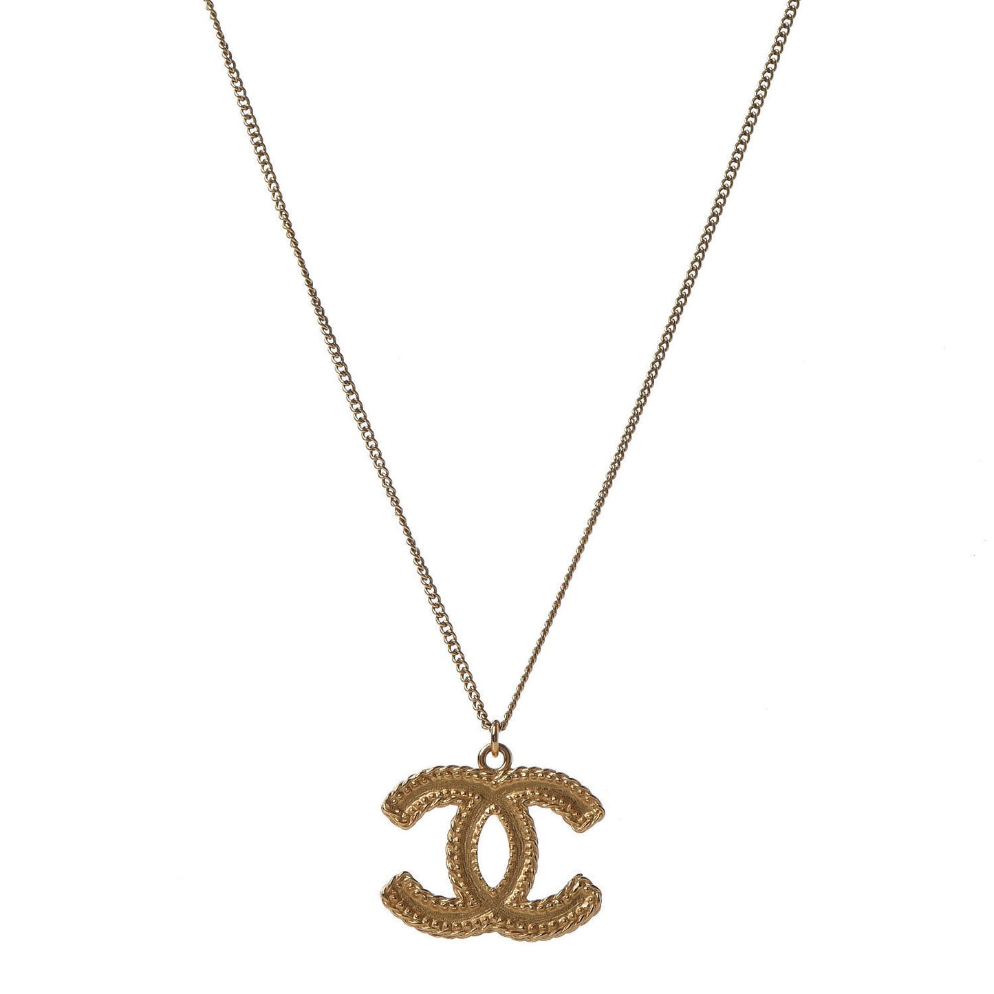 CC Necklace Matte Gold