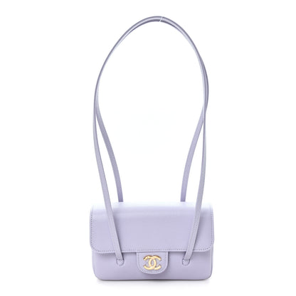 Chanel Shiny Caviar Mini Preppy Coco Shoulder Bag Purple 1 of 10