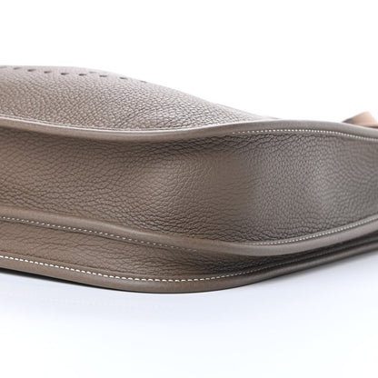 Hermes Taurillon Clemence Evelyne III PM Etoupe 10 of 11