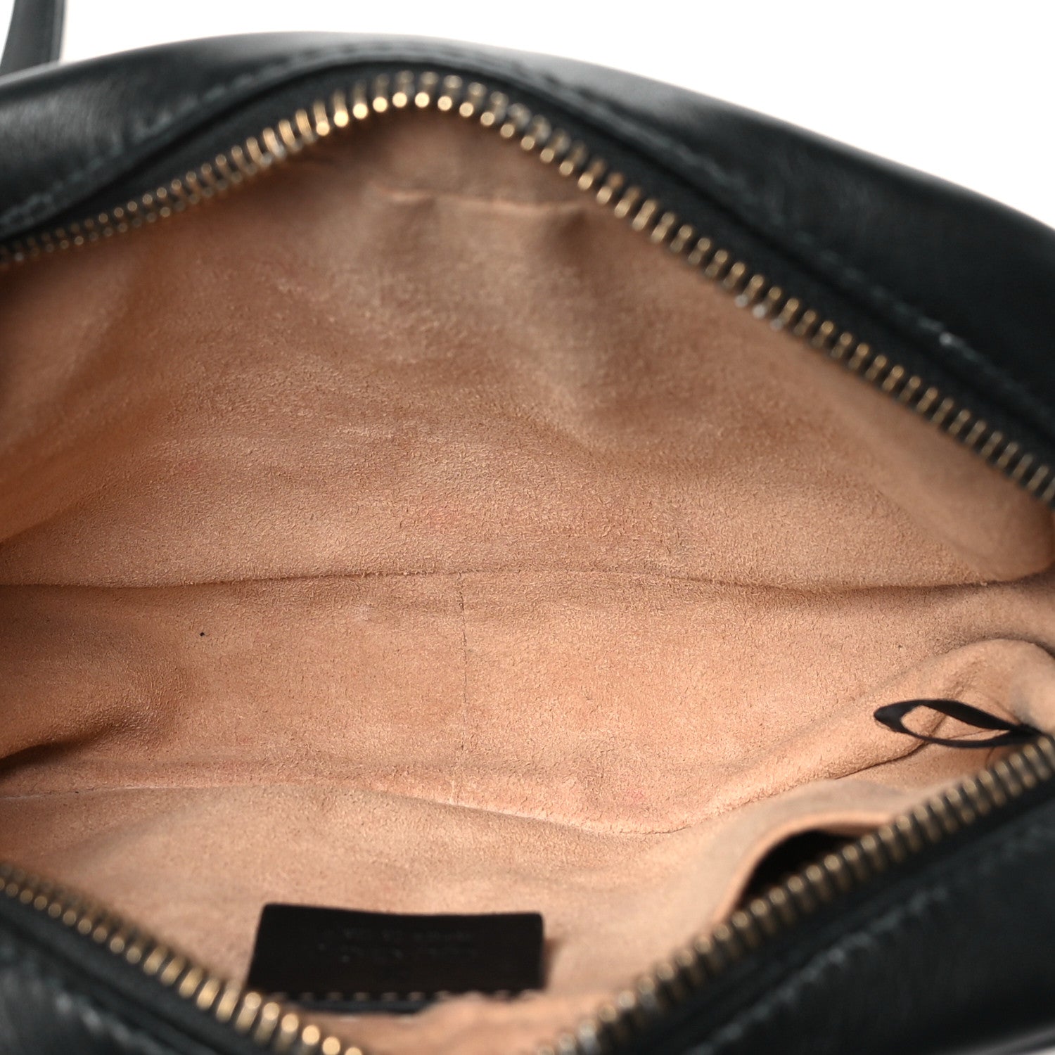 Gucci Calfskin Matelasse Mini GG Marmont Chain Shoulder Bag Black 5 of 10