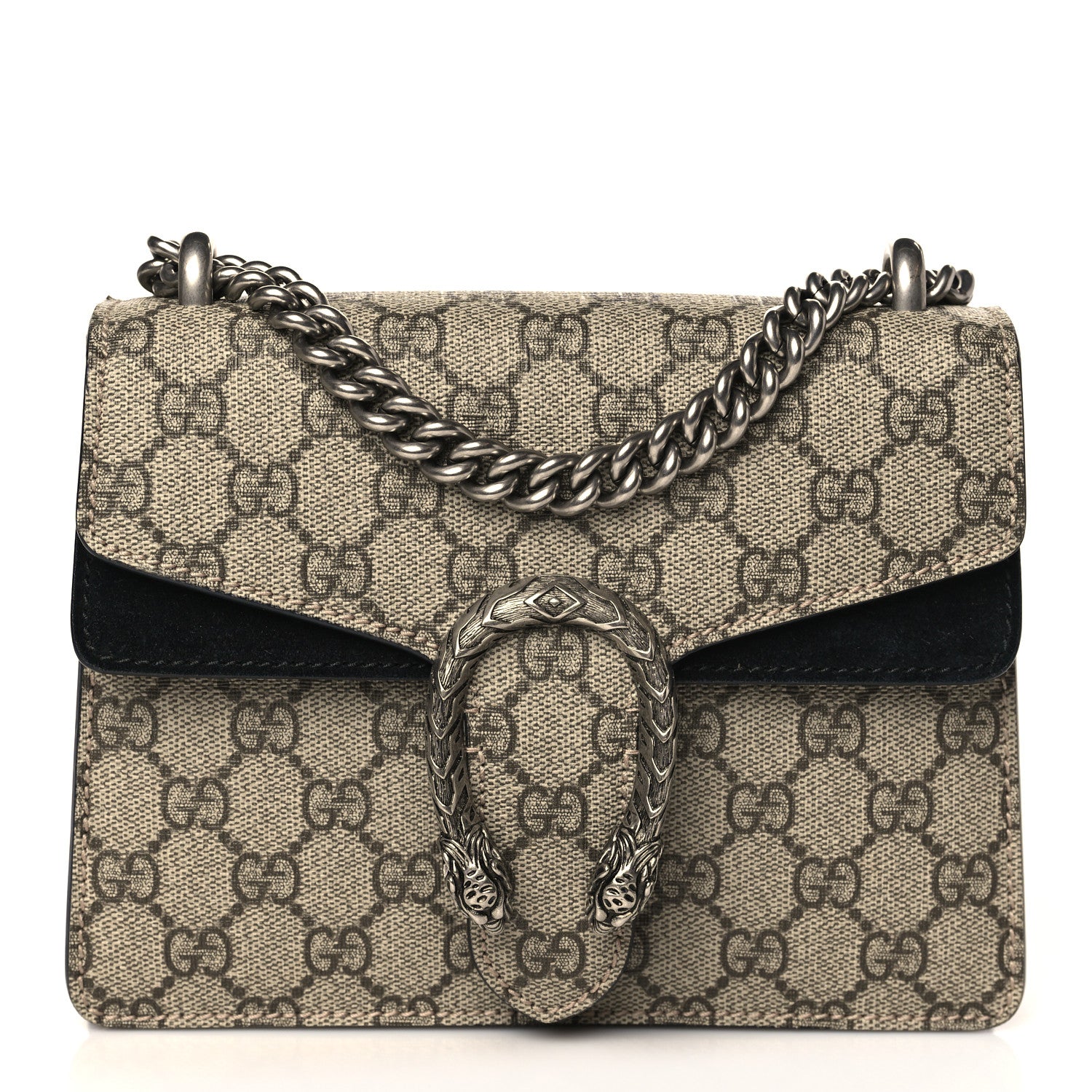 Gucci GG Supreme Monogram Mini Dionysus Shoulder Bag Black 1 of 9