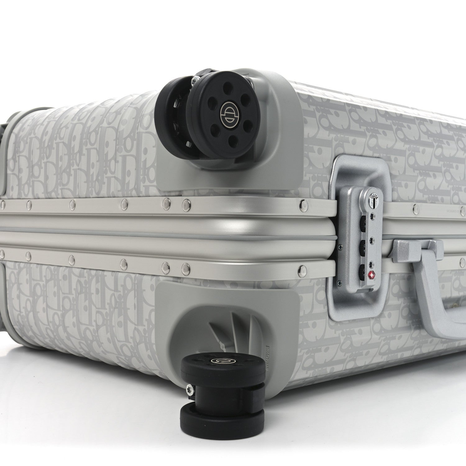 Christian Dior X RIMOWA Aluminum Gradient Cabin Luggage Silver 9 of 9
