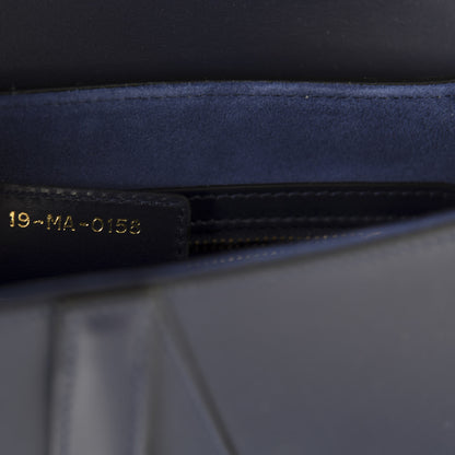 Christian Dior Calfskin Saddle Bag Indigo Blue 9 of 11