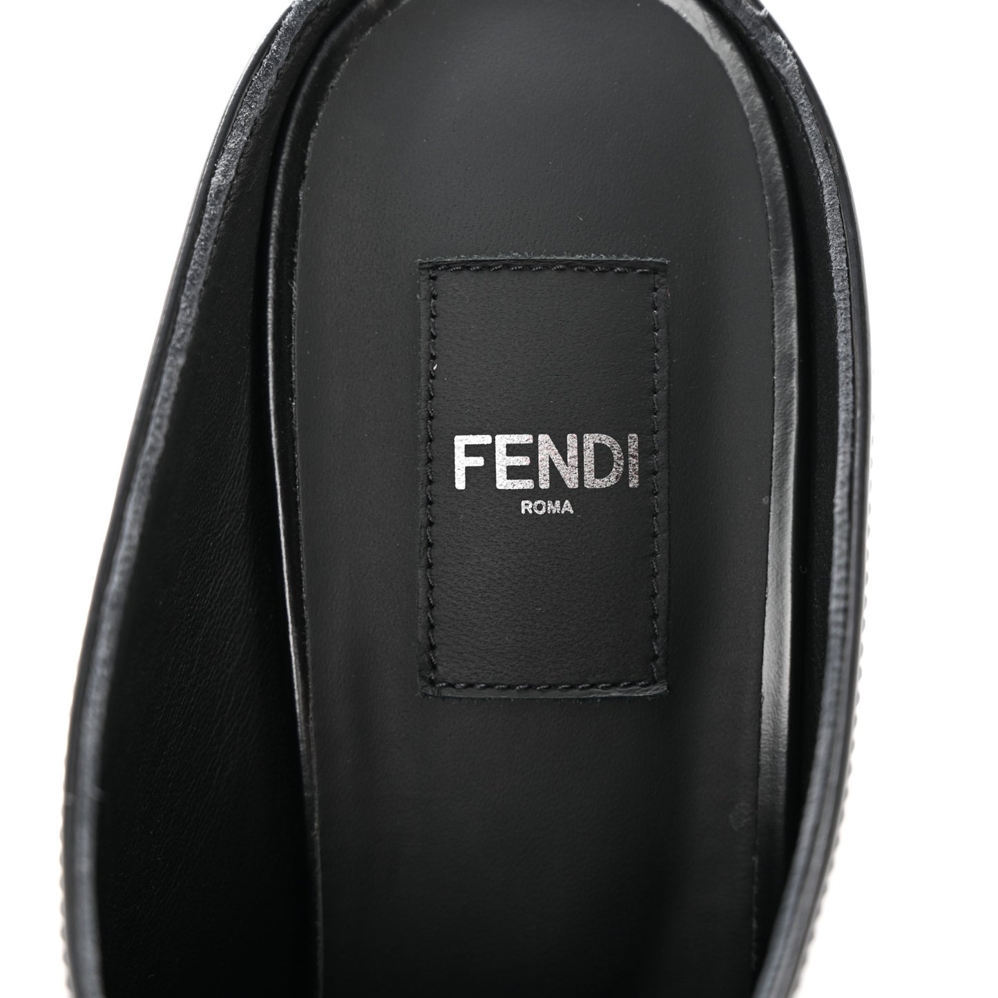 Vitello Abrasivato FF Cut Mules 39.5 Black
