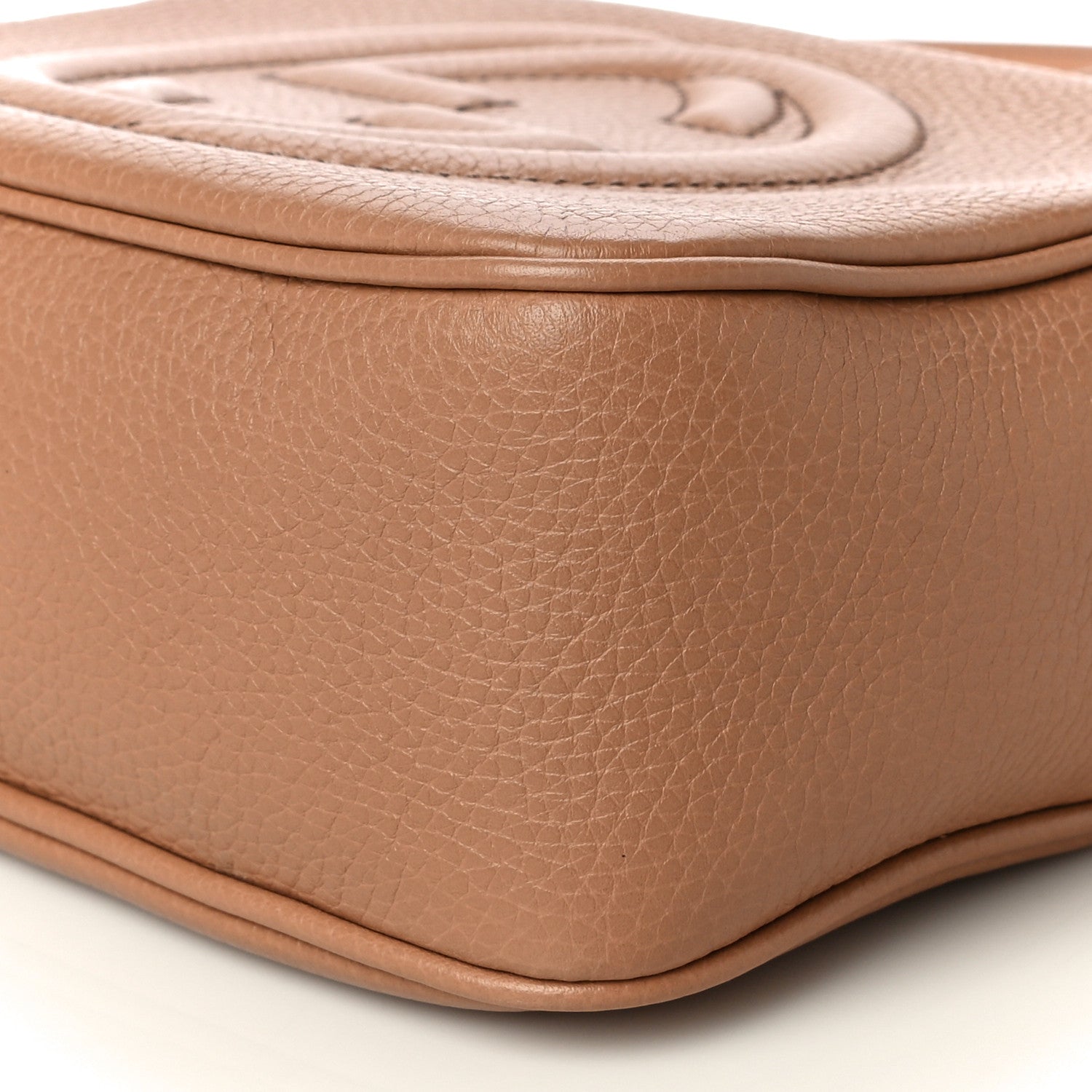 Gucci Pebbled Calfskin Small Soho Disco Bag Camelia 11 of 11