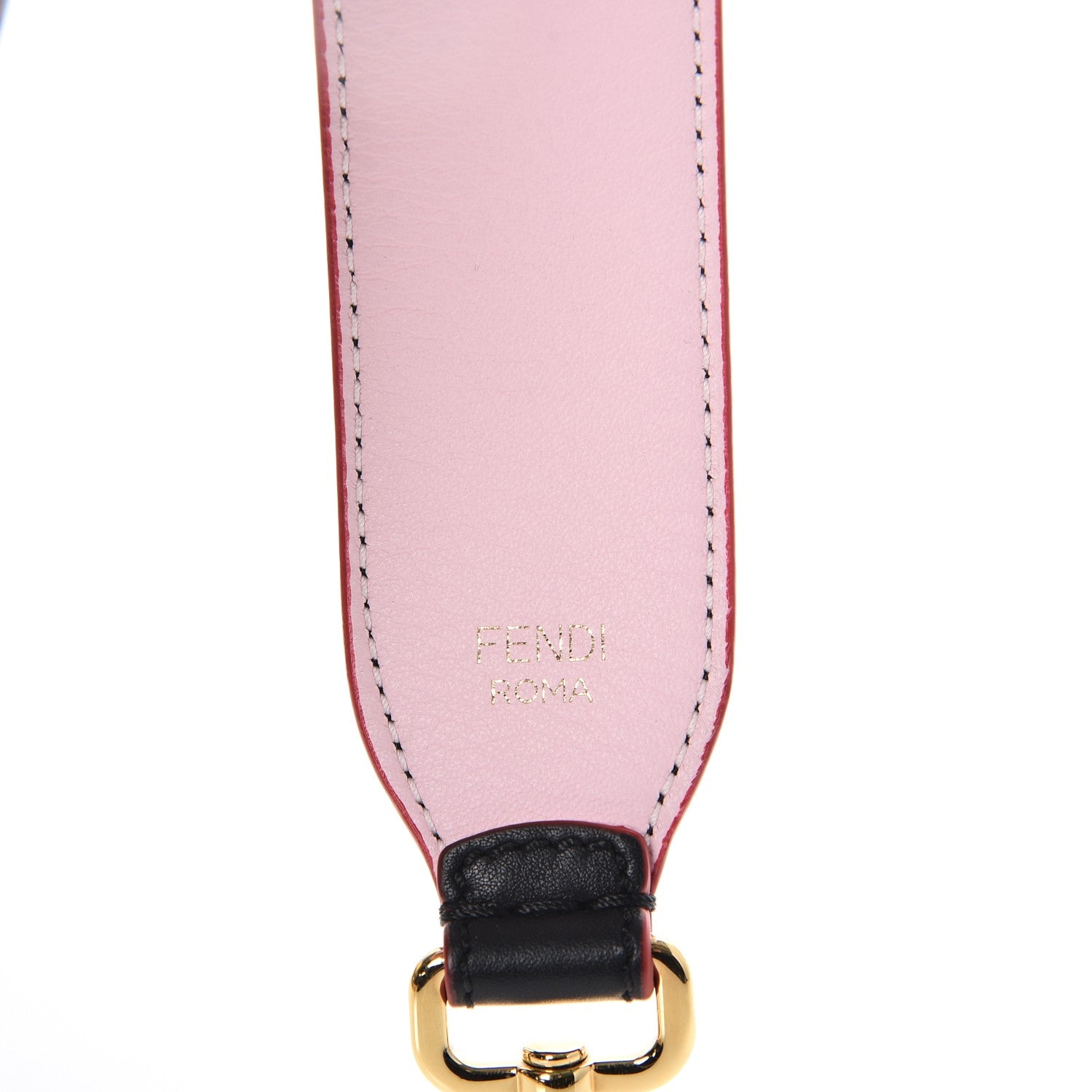 Fendi Vitello Dolce Tri-Color Buttoned Strap You Black Peonia Cuoio 6 of 8