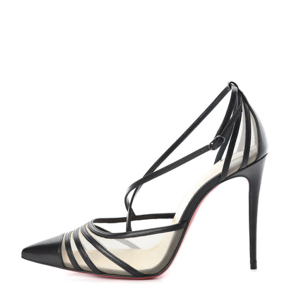 Christian Louboutin Kid Rete Theodorella 100 Pump 36.5 Black 1 of 10