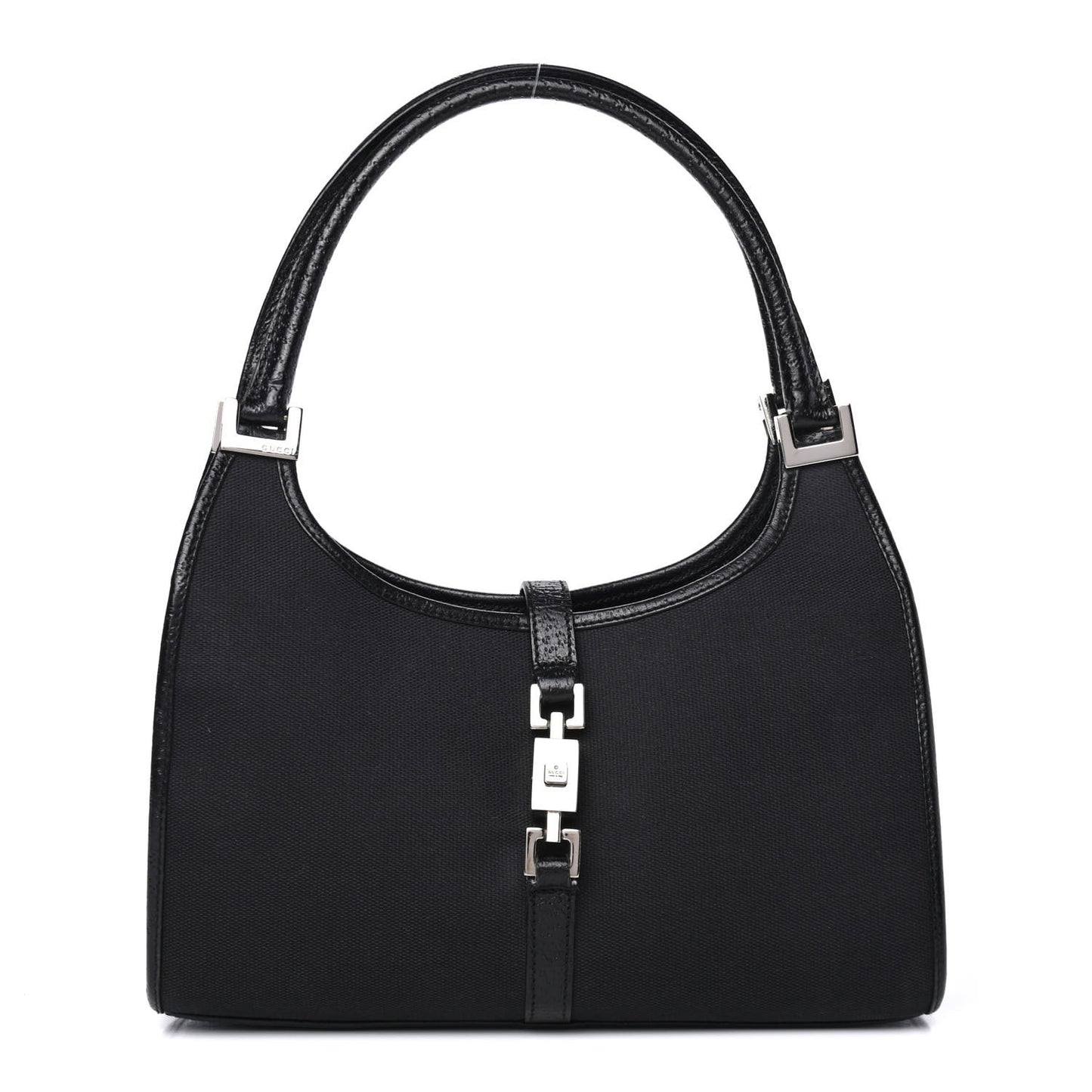 Monogram Bardot Shoulder Bag Black