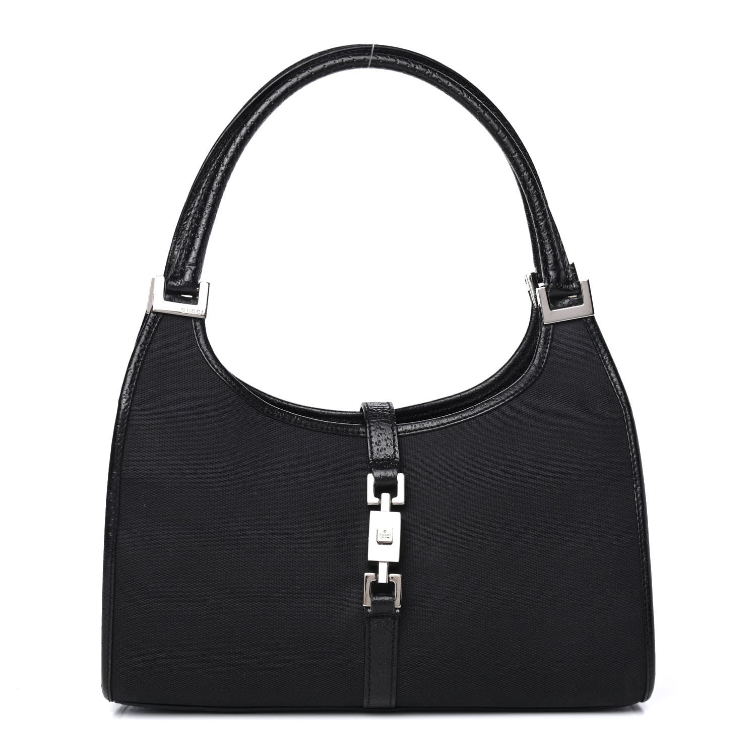 Gucci Monogram Bardot Shoulder Bag Black 1 of 4