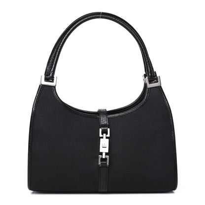 Gucci Monogram Bardot Shoulder Bag Black 1 of 4