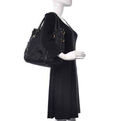 Prada Tessuto Nylon Soft Calf Tote Black 2 of 9
