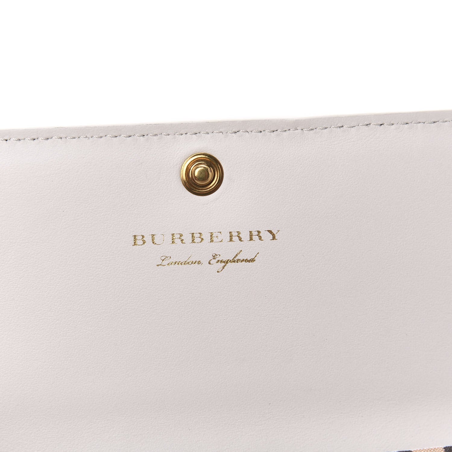 Burberry Vintage Check Continental Wallet White 6 of 6
