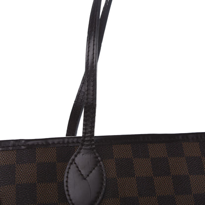 Louis Vuitton Damier Ebene Neo Neverfull MM Rose Ballerine 12 of 13