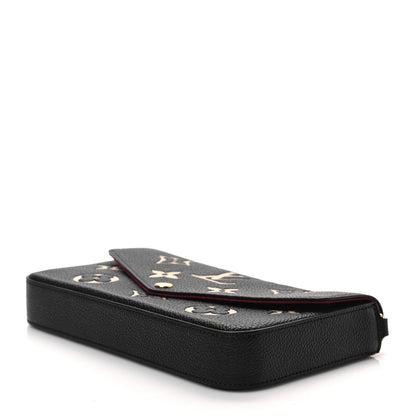Louis Vuitton Empreinte Monogram Giant Felicie Pochette Black Beige 6 of 6