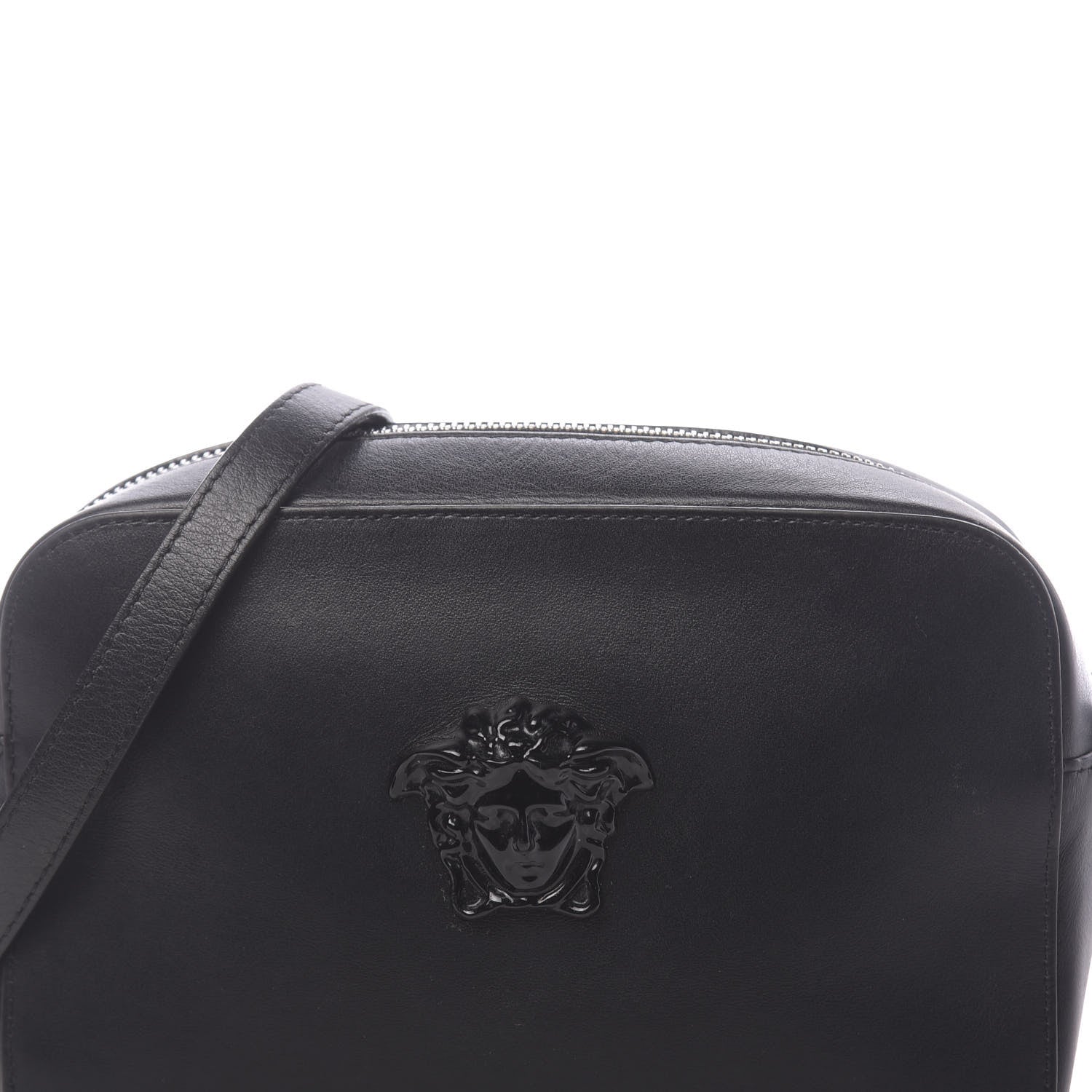 Versace Calfskin Palazzo Camera Bag Black 7 of 10