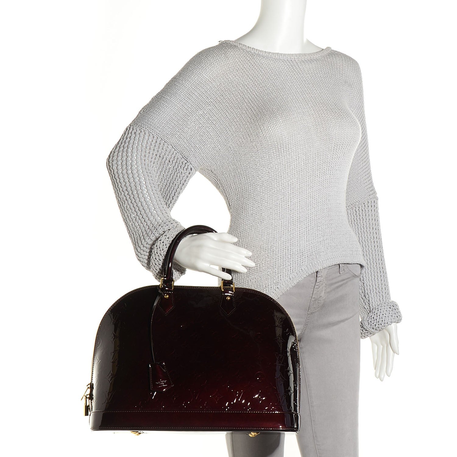 Louis Vuitton Vernis Alma GM Amarante 2 of 8