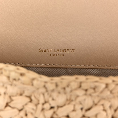 Saint Laurent Raffia Monogram Medium Jamie Natural Avorio 6 of 10