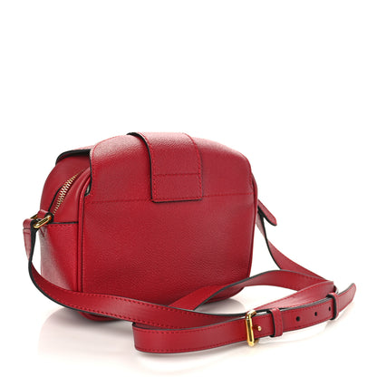 Burberry Soft Grain Calfskin Small Buckle Zip Bag Red 3 of 8