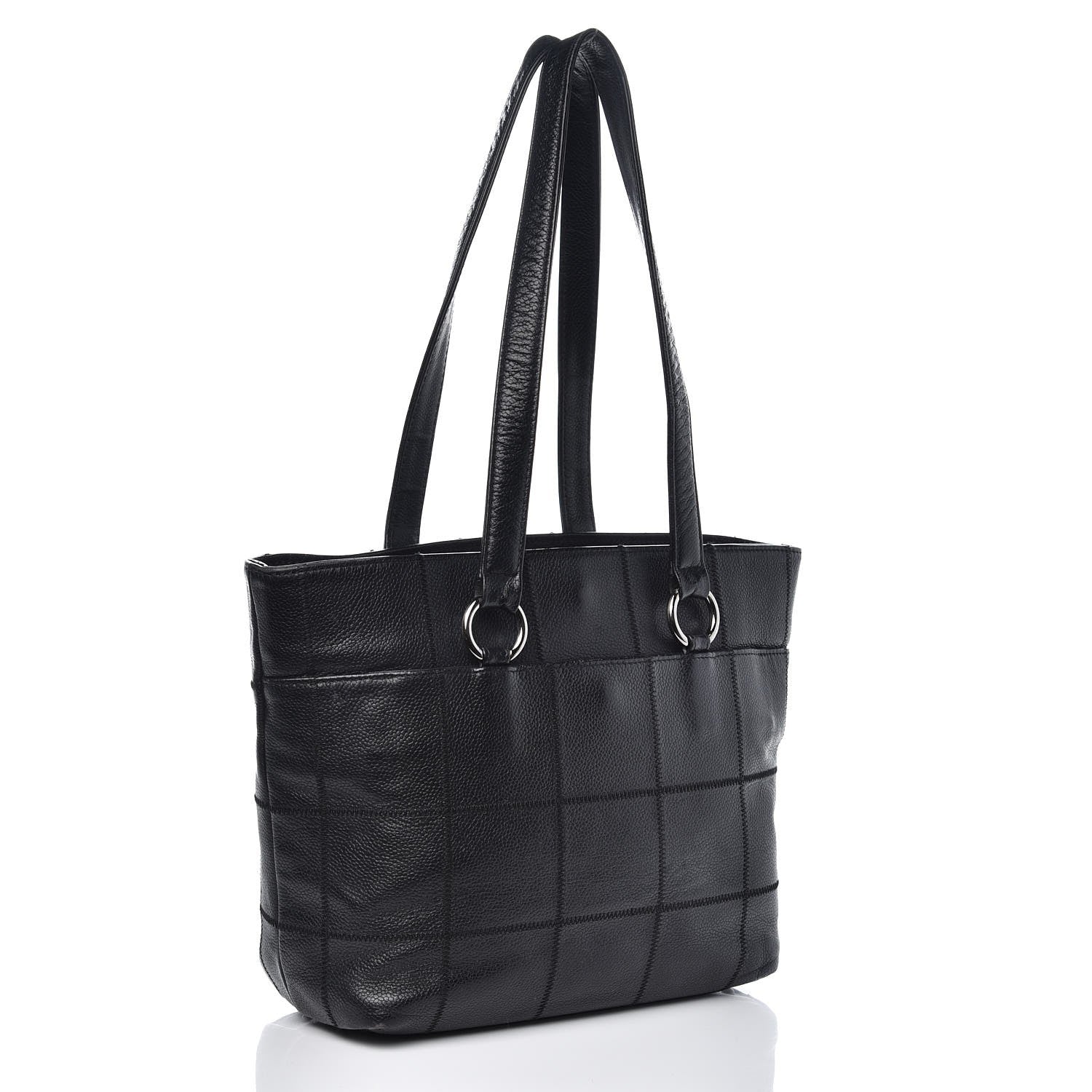 Chanel Caviar Square Stitched Tote Black 4 of 28