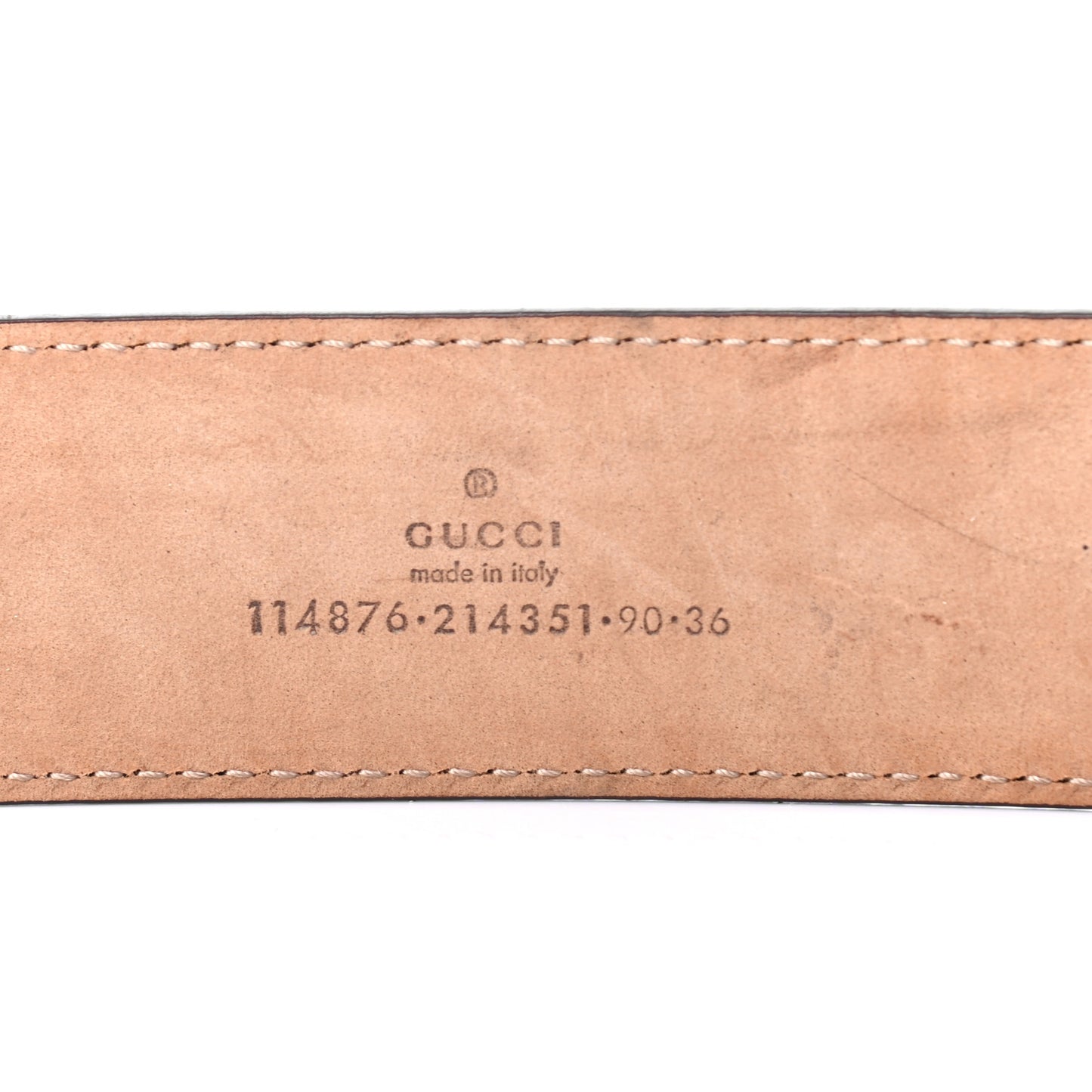 Metallic Guccissima Interlocking G Belt 90 36 Gold