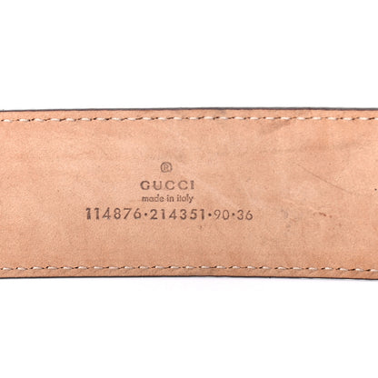 Gucci Metallic Guccissima Interlocking G Belt 90 36 Gold 5 of 5