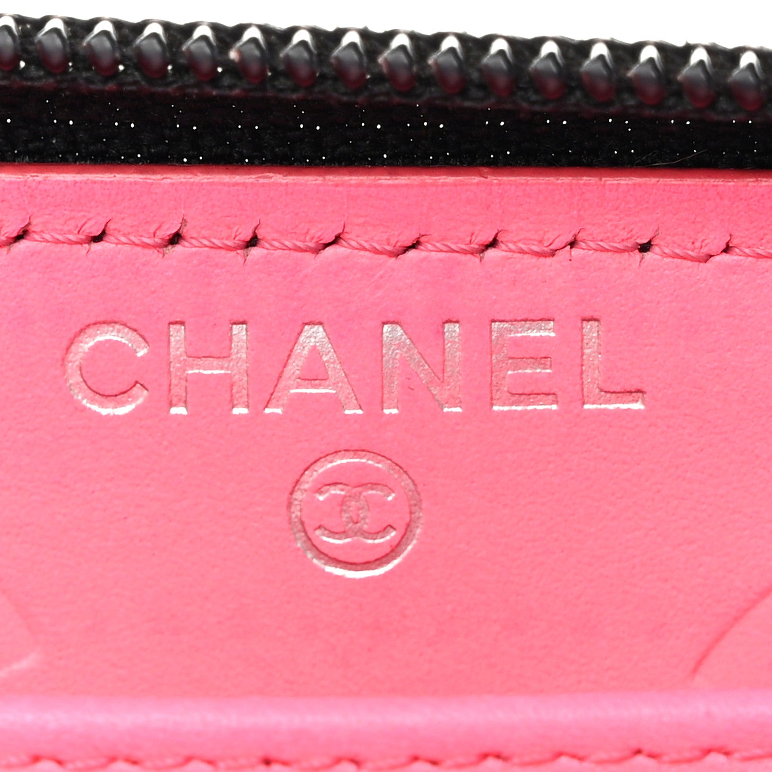Chanel Calfskin Quilted Cambon Large Gusset Zip Around Wallet Black 6 of 12
