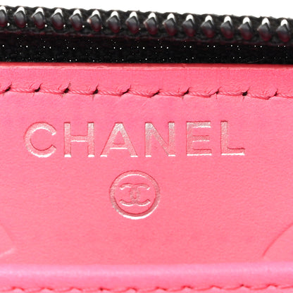 Chanel Calfskin Quilted Cambon Large Gusset Zip Around Wallet Black 6 of 12