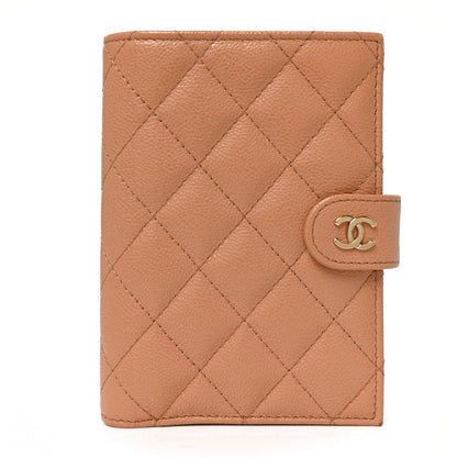 Chanel Caviar Quilted Passport Holder Dark Beige 1 of 7