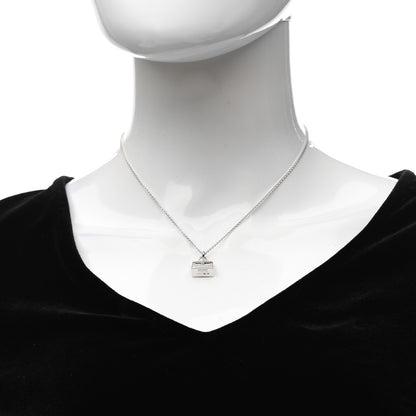 Hermes 18K White Gold Diamond Kelly Amulettes Pendant Necklace 2 of 5