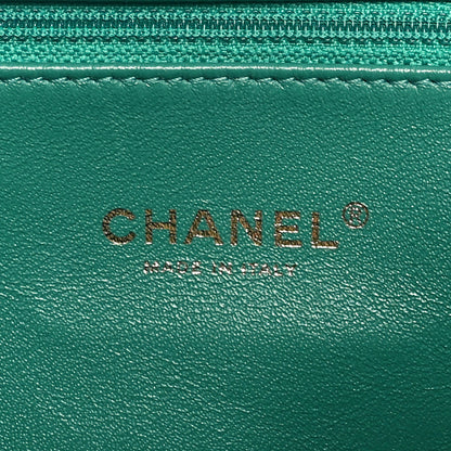 Chanel Caviar Quilted Business Affinity Backpack Green 6 of 10