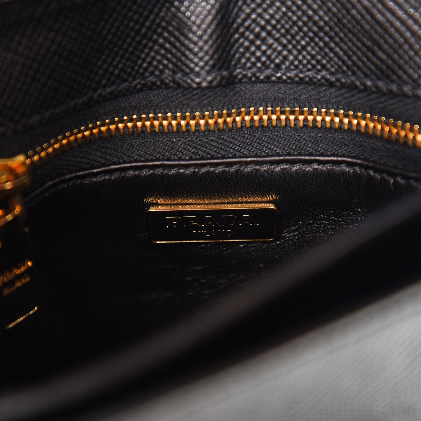Saffiano Bi-Color Crossbody Bag Inchiostro Black