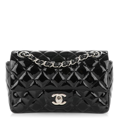 Chanel Patent Calfskin Quilted Mini Rectangular Flap Black 1 of 8