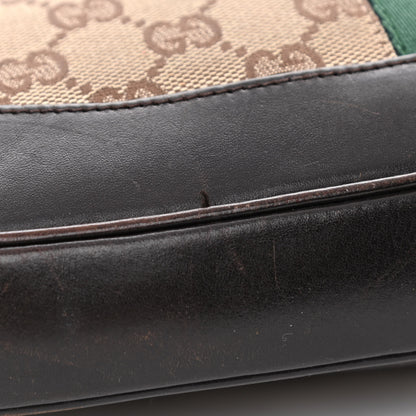 Gucci Monogram Web Jackie O Hobo Dark Brown 18 of 18