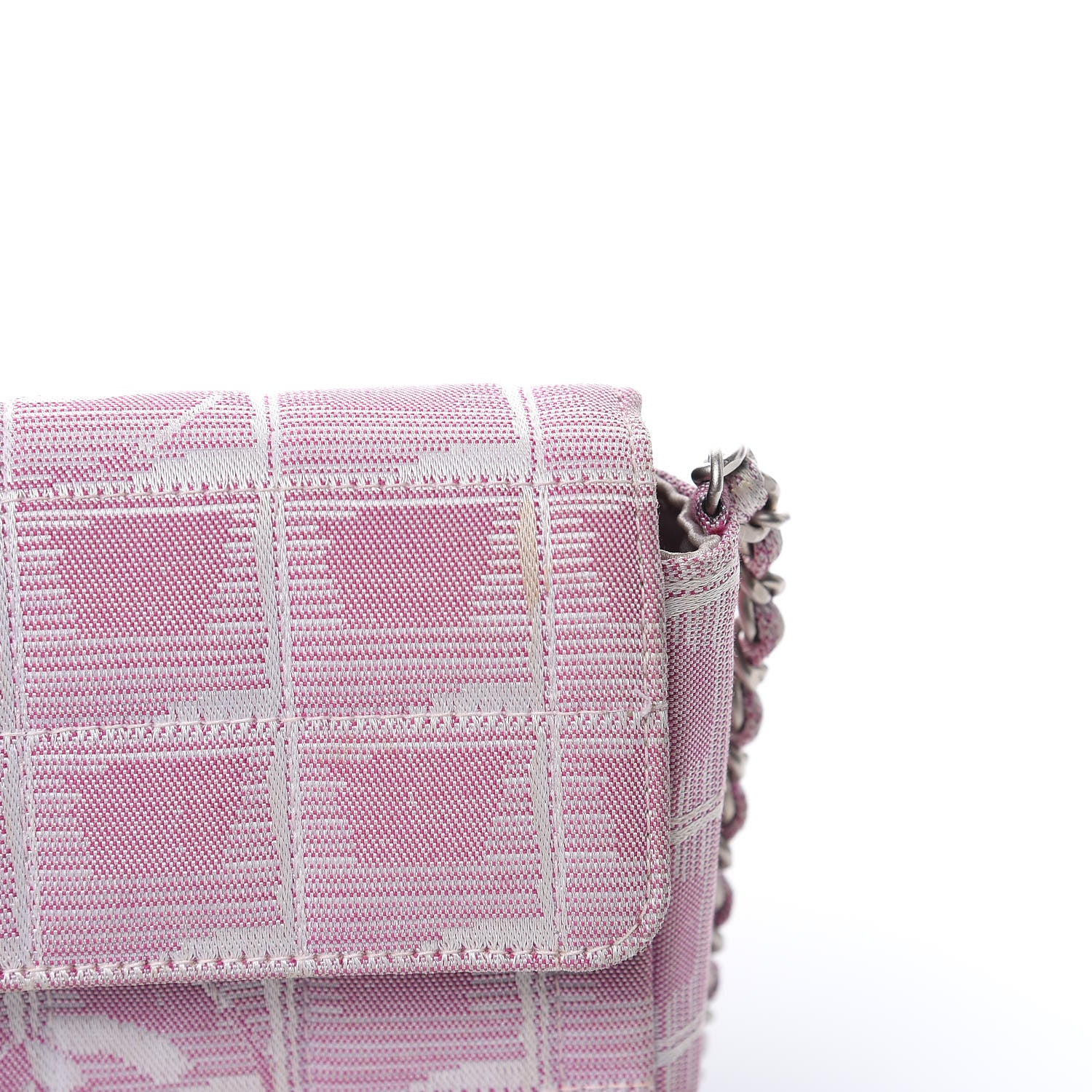 Chanel Nylon Travel East West Flap Pink 17 of 18
