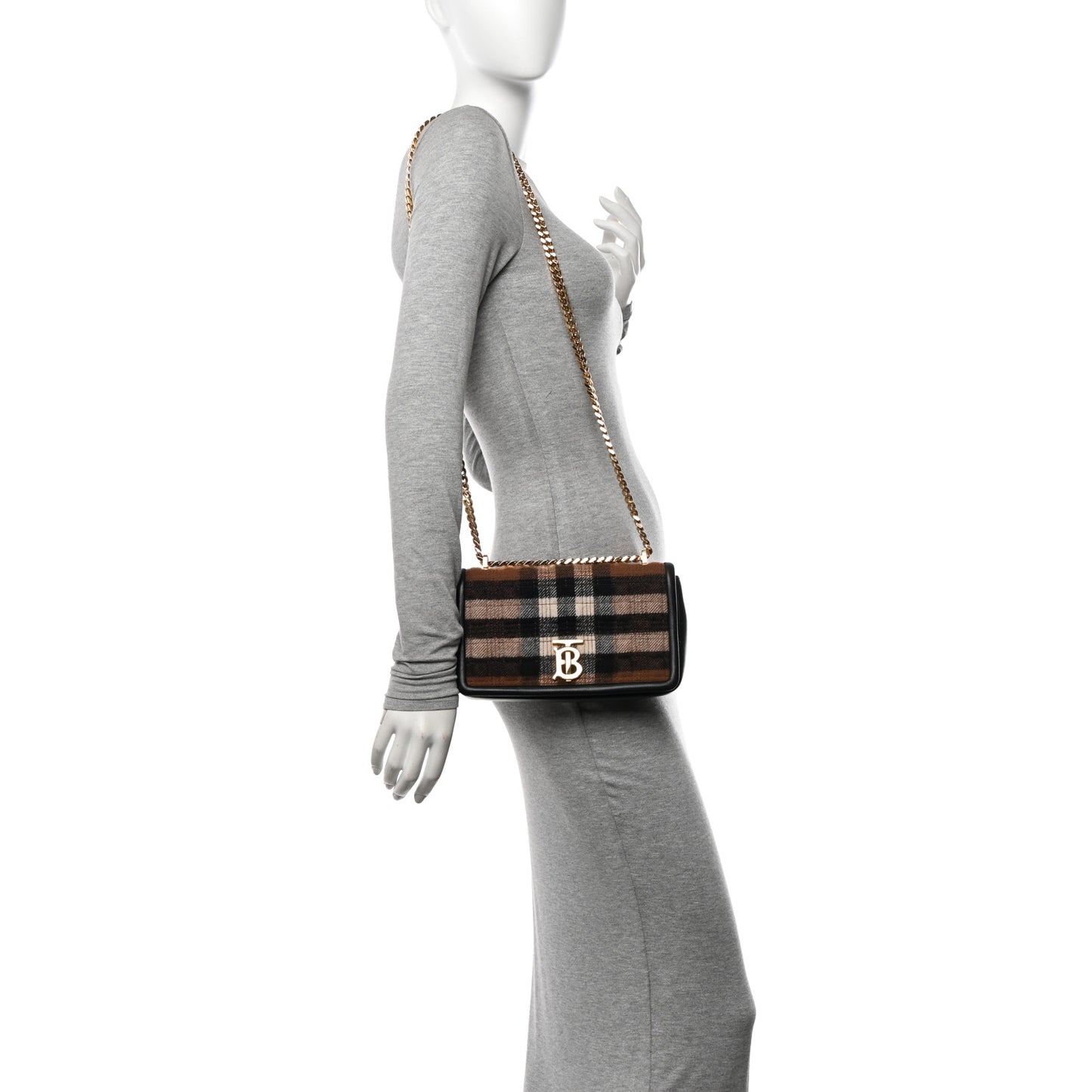 Check Cashmere Small Lola Bag Black