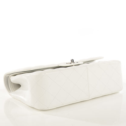 Chanel Caviar Quilted Jumbo Double Flap White 8 of 15