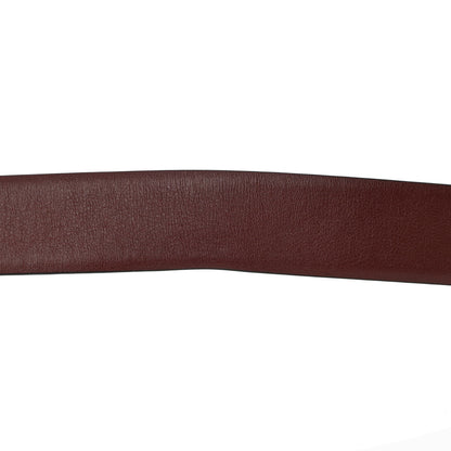 Chanel Calfskin CC Reversible Belt 95 Black Burgundy 6 of 7
