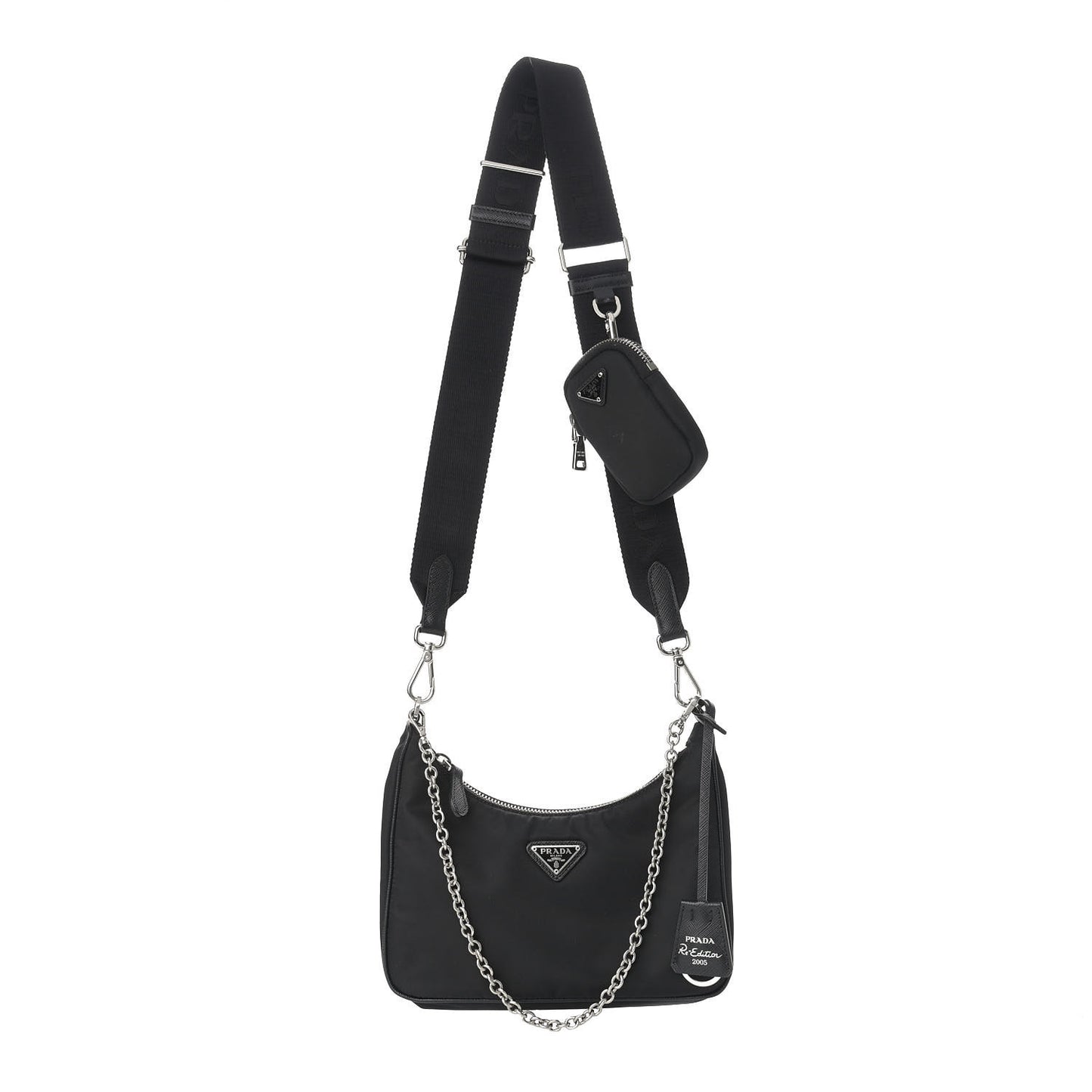 Nylon Re-Edition 2005 Shoulder Bag Black