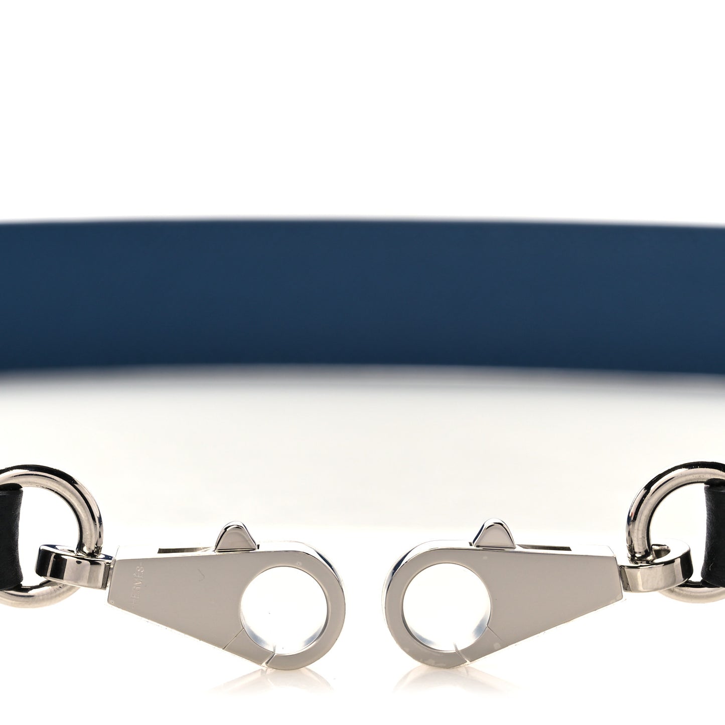 Epsom 30mm Tressage Au Galop Shoulder Strap Deep Blue Vert Bosphore