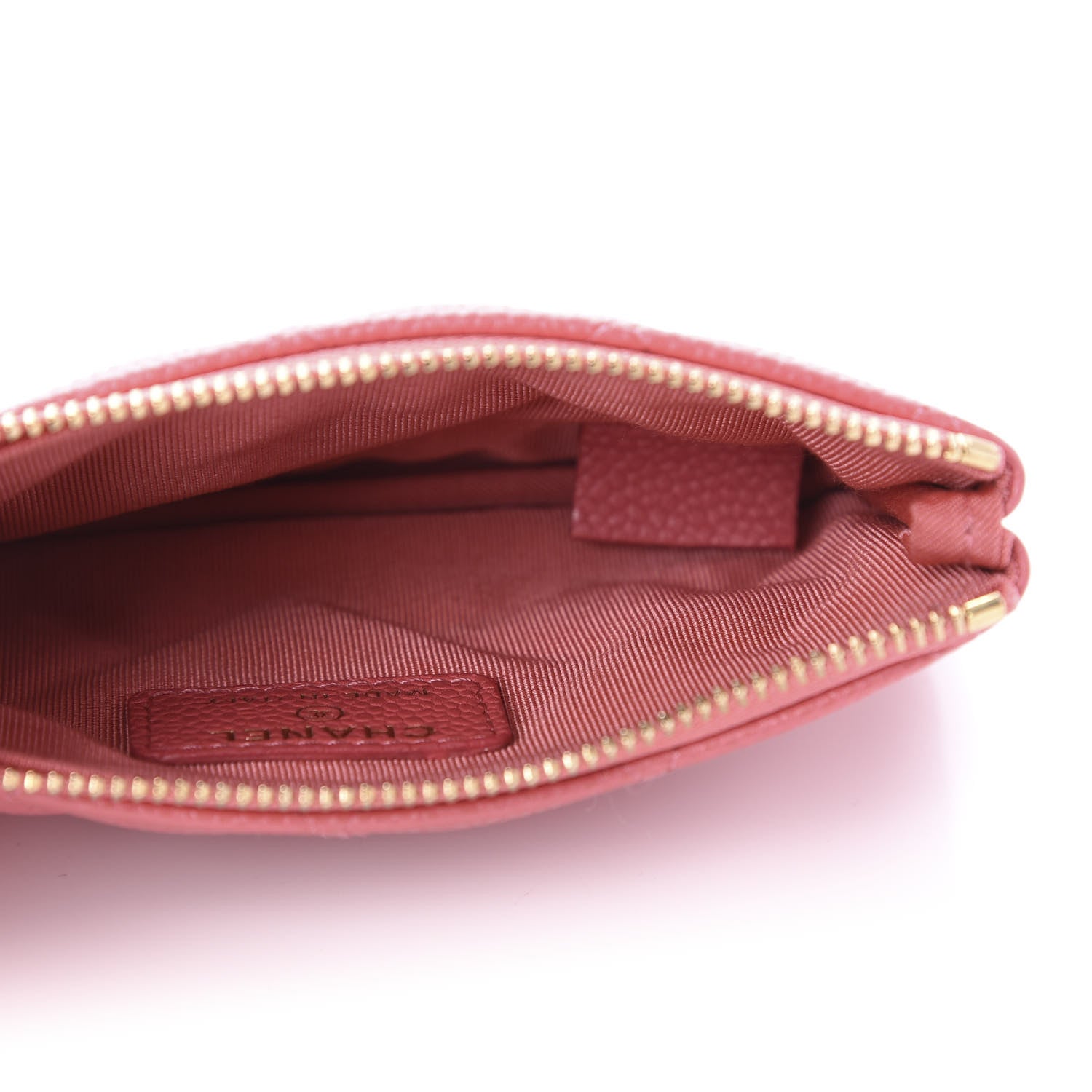 Chanel Iridescent Caviar Quilted Small Cosmetic Case Pink 5 of 10