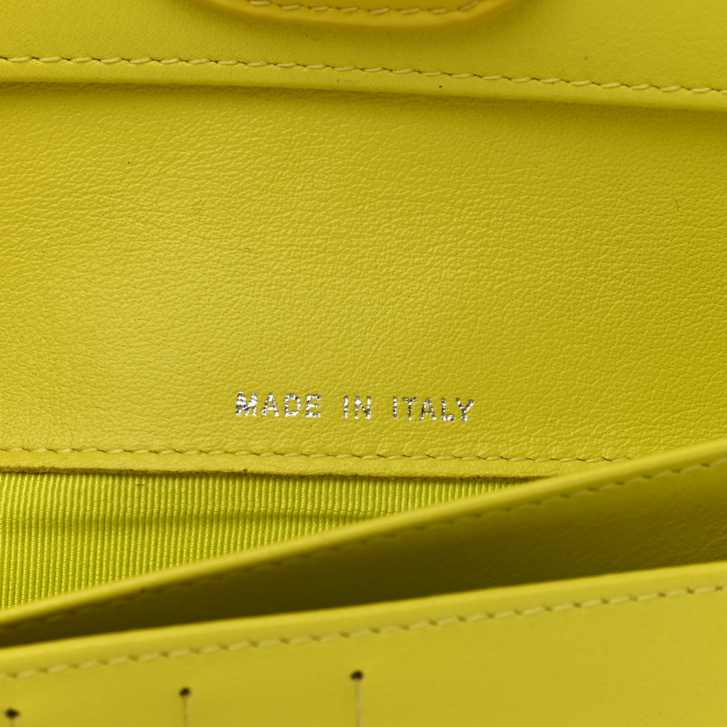 Patent Quilted Large Gusset Flap Wallet Yellow