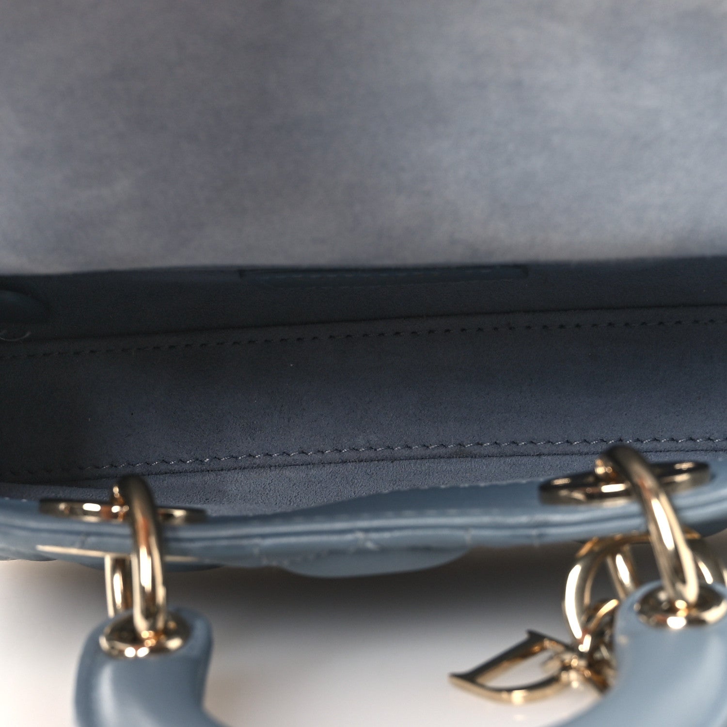 Christian Dior Lambskin Cannage Micro Lady D-Joy Cloud Blue 5 of 14
