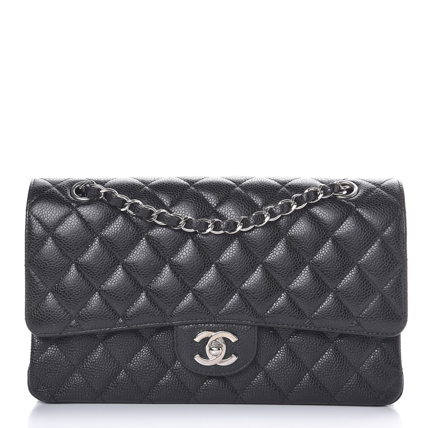 Chanel Caviar Quilted Medium Double Flap Black 1 of 13